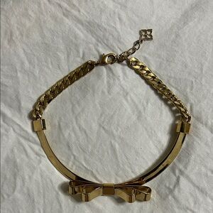 Gold Bow Chain Necklace